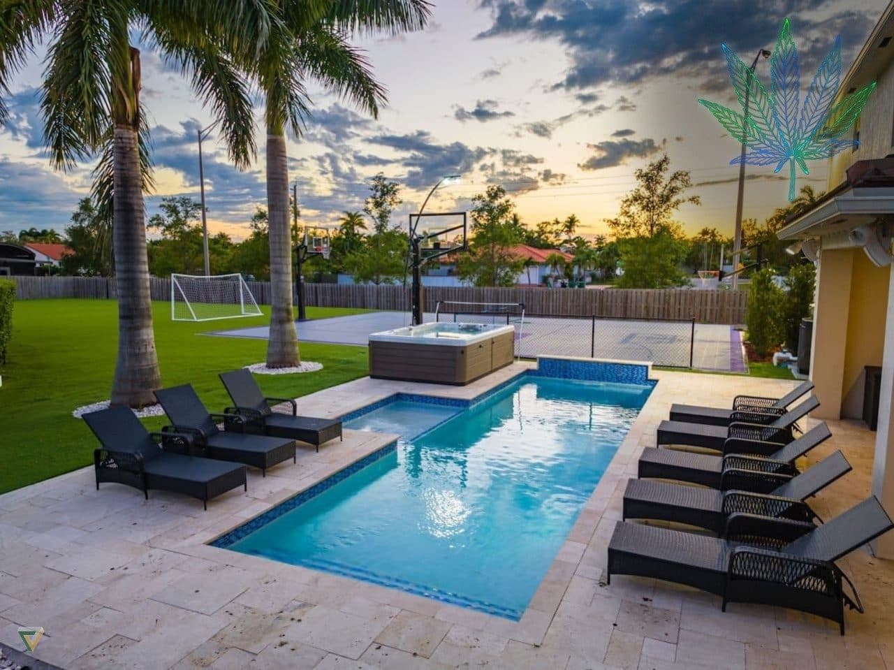 122nd Avenue Vibe | 8BR Sports Estate with Soccer Field, Pickleball, Theater and Pool in FL 33182, USA
