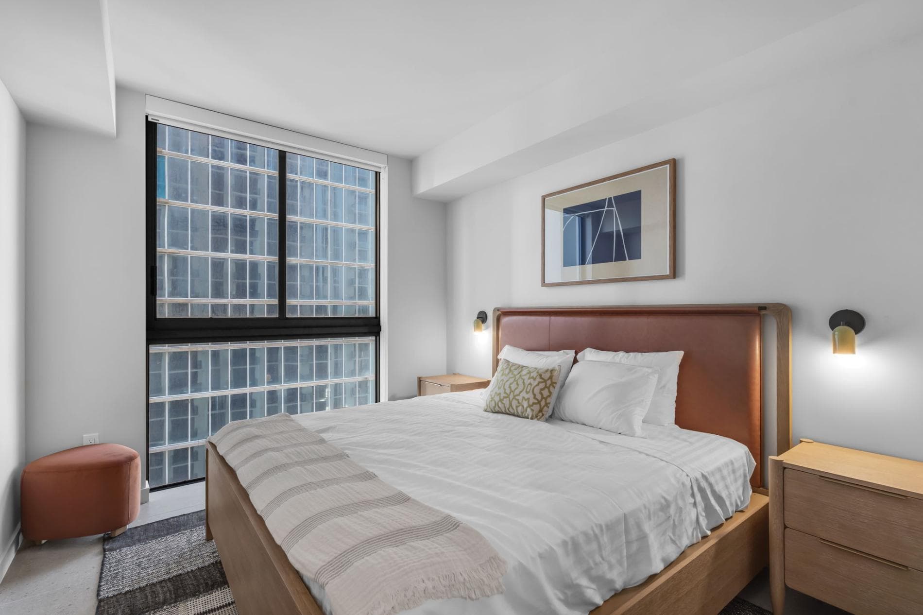 Skyline Views Vibe | 2BR Downtown High-Rise with Balcony in FL 33128, USA